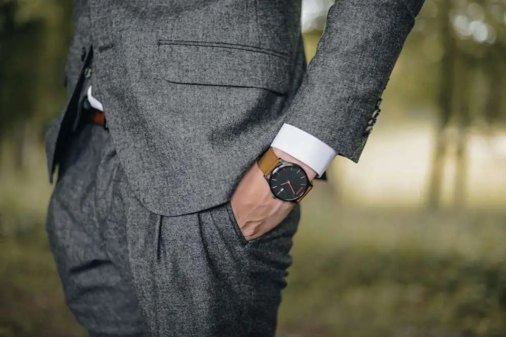 A man in a well-tailored suit